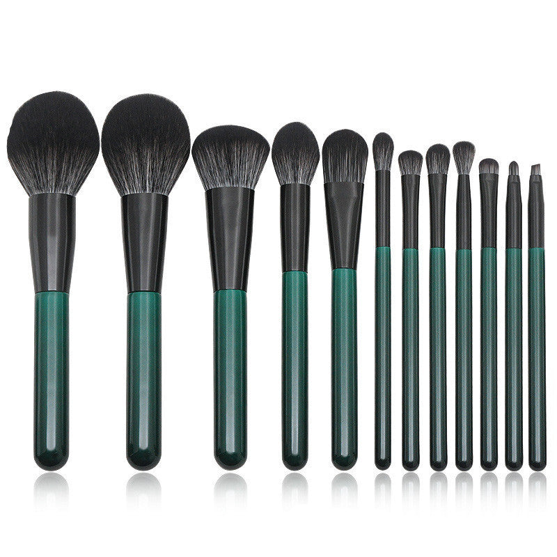 Set Of 12 Green Brushes