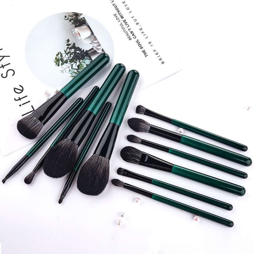 Set Of 12 Green Brushes